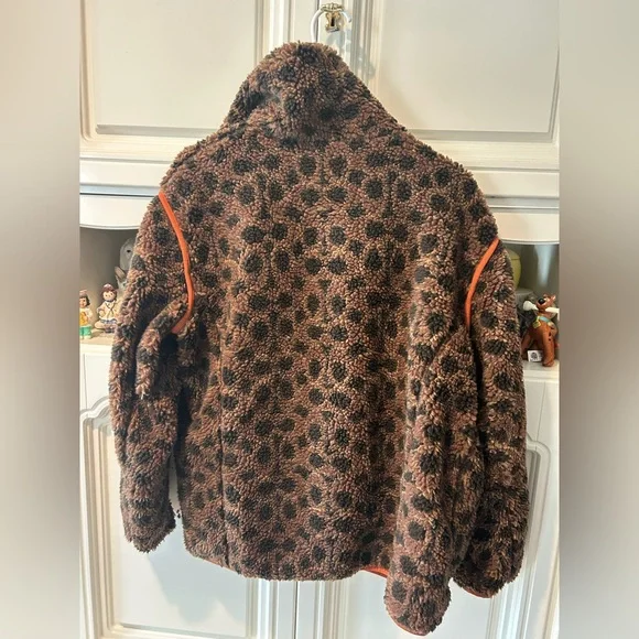 Coach Signature Sherpa Zip Up Jacket! Signature cc size L - Picture 2 of 9